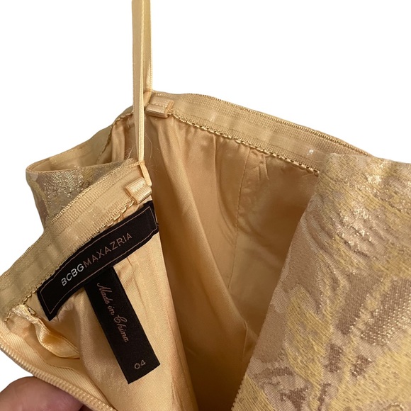 BCBG “Mabel” Strapless Jacquard Cocktail Dress - Picture 5 of 16